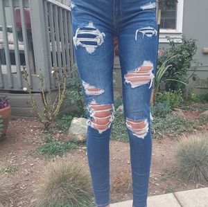 American Eagle ripped jeans